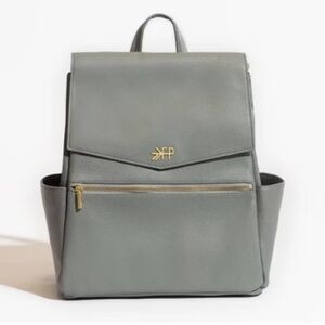Freshly Picked Stone Diaper Bag with Gold Zipper